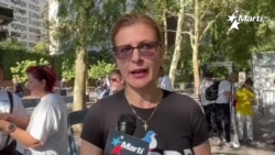 Activistas cubanos protestan en las Naciones Unidas Activistas cubanos protestan en las Naciones Unidas