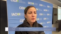 Rosa María Payá en audiencia de la CIDH Rosa María Payá en audiencia de la CIDH