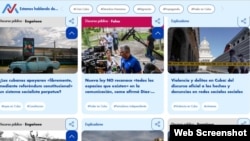 Captura de pantalla de portada de Martí Verifica.