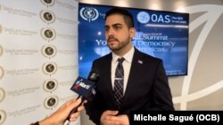 Embajador juvenil de Cuba ante la cumbre Juventud y Democracia en las Américas, Félix Llerena.