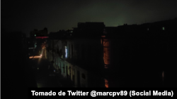 Internautas publicaron imágenes de apagón general en La Habana.