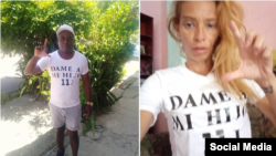 Rolando Castillo y Yanaisy Curbelo, estuvieron entre los detenidos por intentar agruparse en una manifestación por sus hijos encarcelados.