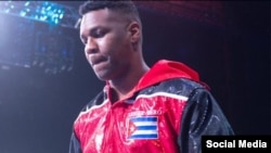 Lenier Ulises Peró Justiz, boxeador cubano, en una foto de archivo.