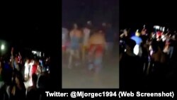 Protestas en Santa Cruz del Sur, en la provincia de Camagüey, el 9 de octubre del 2022.