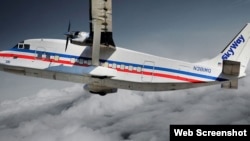 Un avión de carga de la empresa Skyway.