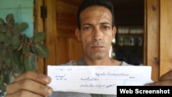 Citación recibida por Alejandro Jímenez Blanco. (Foto: Cortesía/Yoel Acosta)