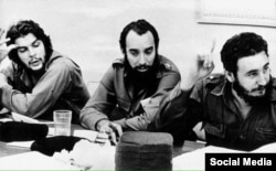 Ernesto Guevara, Antonio Nunez Jimenez, Fidel Castro