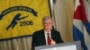 El asesor de Seguridad Nacional John Bolton hace un discurso frente a los veteranos de la Brigada 2506 y otros exiliados en el Hotel Biltmore de Coral Gables.