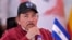 (FILES) Nicaragua's President Daniel Ortega attends the summit of the Bolivarian Alliance for the Peoples of Our America (ALBA) bloc in Caracas on April 24, 2024.