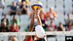 Cuba derrotó este viernes a Austria en voleibol de playa en Río de Janeiro.