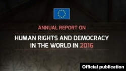 Informe anual de la Unión Europea sobre derechos humanos en el mundo.