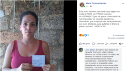Activista cubana alerta sobre la aplicación de multas arbitrarias a la población Activista cubana alerta sobre la aplicación de multas arbitrarias a la población