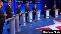 Debate republicano en New Hampshire.