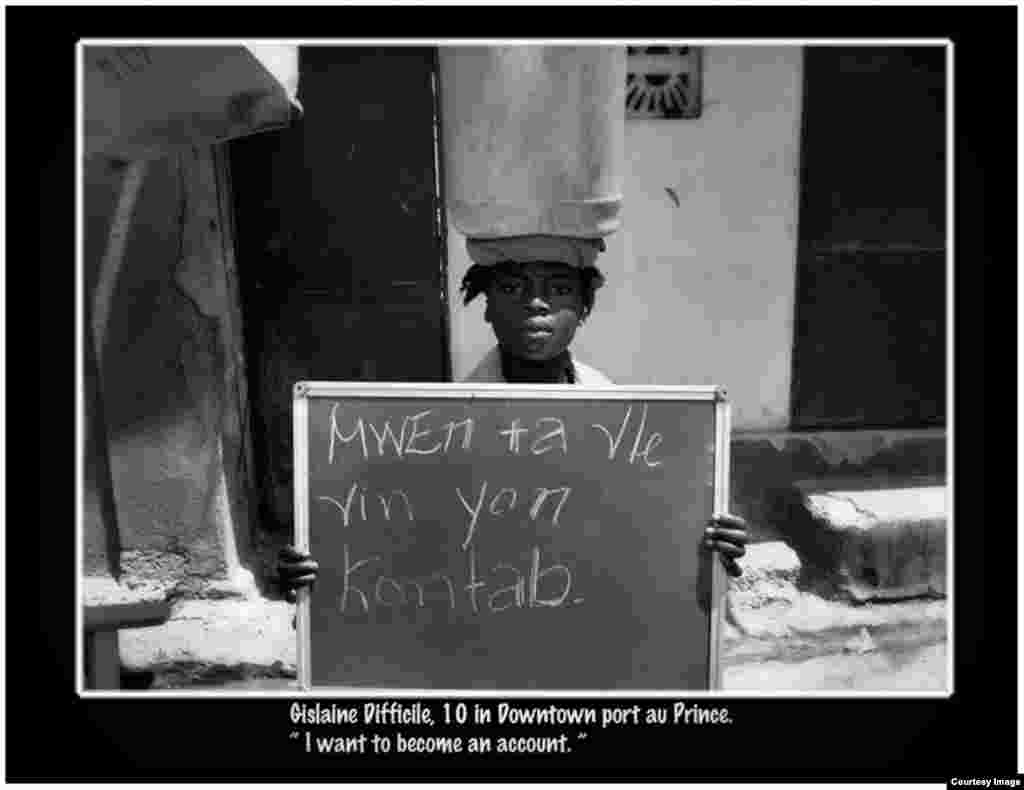 "Quiero ser un contador". Foto Roberto Koltún cortesía de The Miami Herald.