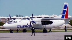 Aeronave de Cubana de Aviación.