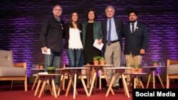 La activista Rosa María Payá (segunda, de izq a der.) es una de las invitadas al Forum 2000.