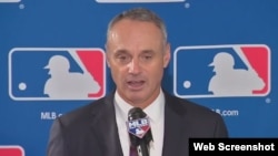 El comisionado de las Grandes Ligas, Rob Manfred.