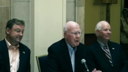 Senadores de EE.UU abogan en Cuba por más apertura. Senadores de EE.UU abogan en Cuba por más apertura.