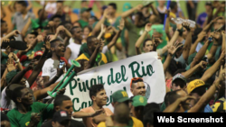 Pinar del Río celebra su triunfo.