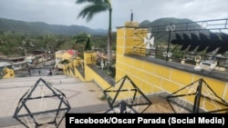 Daños causados por el huracán en el Santuario Nacional y Basílica Menor de Nuestra Señora de la Caridad del Cobre, en Santiago de Cuba.