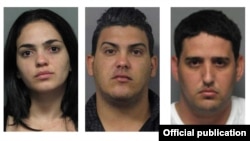 Juliet Estrada Pérez, Jesus Enrique González Torres y Luis Rivera García. Foto del Alguacil de Jefferson Parish.