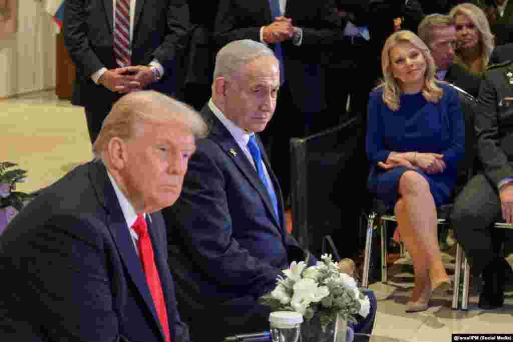 Trump y Netanyahu se reúnen con familiares de rehenes y con civiles y soldados israelíes heridos en los ataques del 7 de octubre