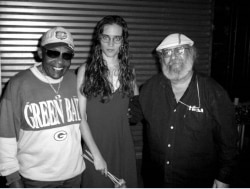 El percusionista Changuito, la vibrafonista Tamara Castañeda y el guitarrista Carlos Emilio (i-d). Foto: D'Rivera.