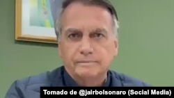 Jair Bolsonaro en un video publicado en sus redes sociales.
