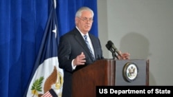 Secretario de Estado Rex Tillerson.