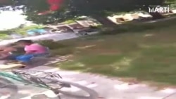 Pobladores refugiados en el parque de Velasco Pobladores refugiados en el parque de Velasco