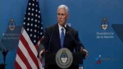 Pence: Presión sobre Venezuela permitirá resolver la crisis pacíficamente Pence: Presión sobre Venezuela permitirá resolver la crisis pacíficamente