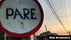 Señales de tránsito en Cuba.