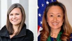 Emily Mendrala y Julie Chung.