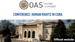 Conferencia "Derechos Humanos en Cuba", este viernes 7 de diciembre en la OEA.