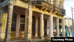 Derrumbe en edificio de Caibarién