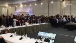 Delegación oficialista de Cuba interrumpe al Secretario General de la OEA en Foro de Lima, Perú. Delegación oficialista de Cuba interrumpe al Secretario General de la OEA en Foro de Lima, Perú.