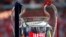 Trofeo de la Liga de Campeones del Fútbol europeo.