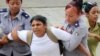 La Dama de Blanco Martha Sánchez es detenida por agentes del régimen. (Archivo)