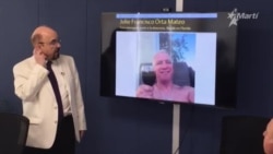 Juan A. Blanco en conferencia de prensa en la FHRC, Miami. Juan A. Blanco en conferencia de prensa en la FHRC, Miami.