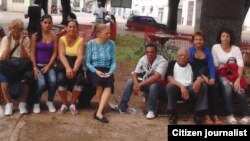 Activistas de la Red Cubana de Comunicadores Comunitarios, en una imagen de archivo.