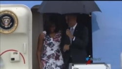 Recibimiento a Obama en el Aeropuerto José Martí Recibimiento a Obama en el Aeropuerto José Martí