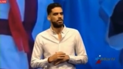 Grafitero explica en Foro de la Libertad por qué el Gobierno cubano teme a un dibujo Grafitero explica en Foro de la Libertad por qué el Gobierno cubano teme a un dibujo