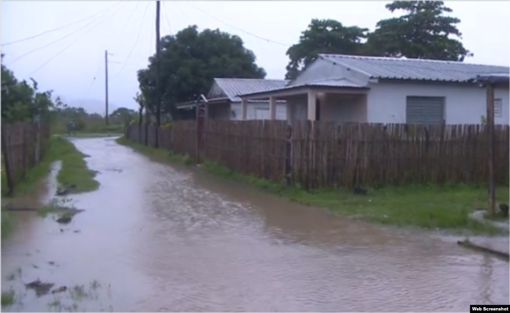 Imágenes de  Pinar del Río tras intensas lluvias / Captura de Pantalla de video TelePinar.