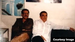 Norberto Fuentes y Gabriel García Márquez en La Habana.
