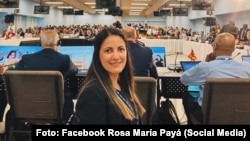 Rosa María Payá en la 55 edición de la Asamblea General de la Organización de Estados Americanos